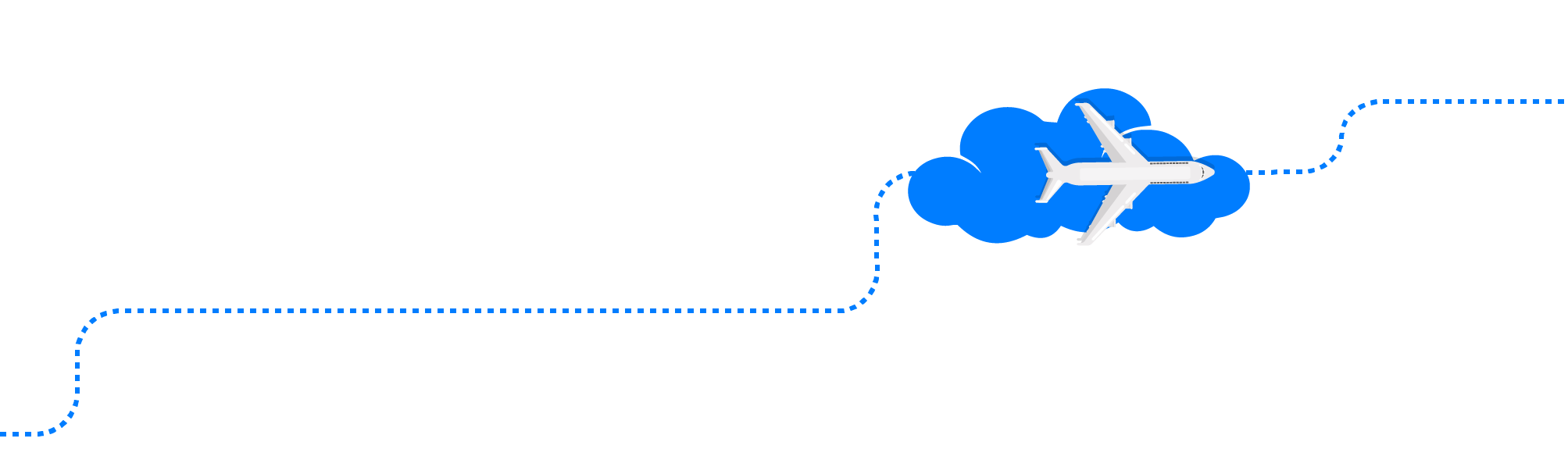 Flight path graphic - KILROY