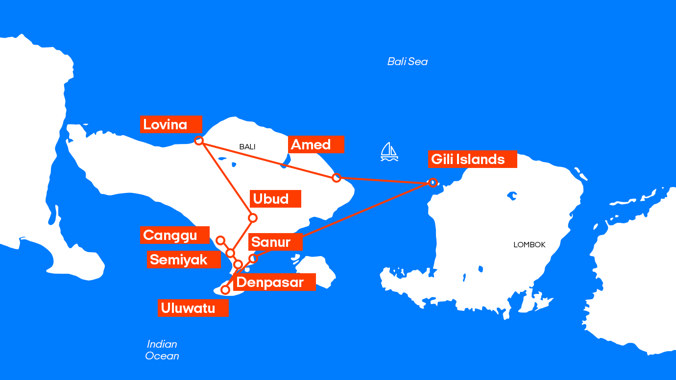 bali-gili-backpack-route-map