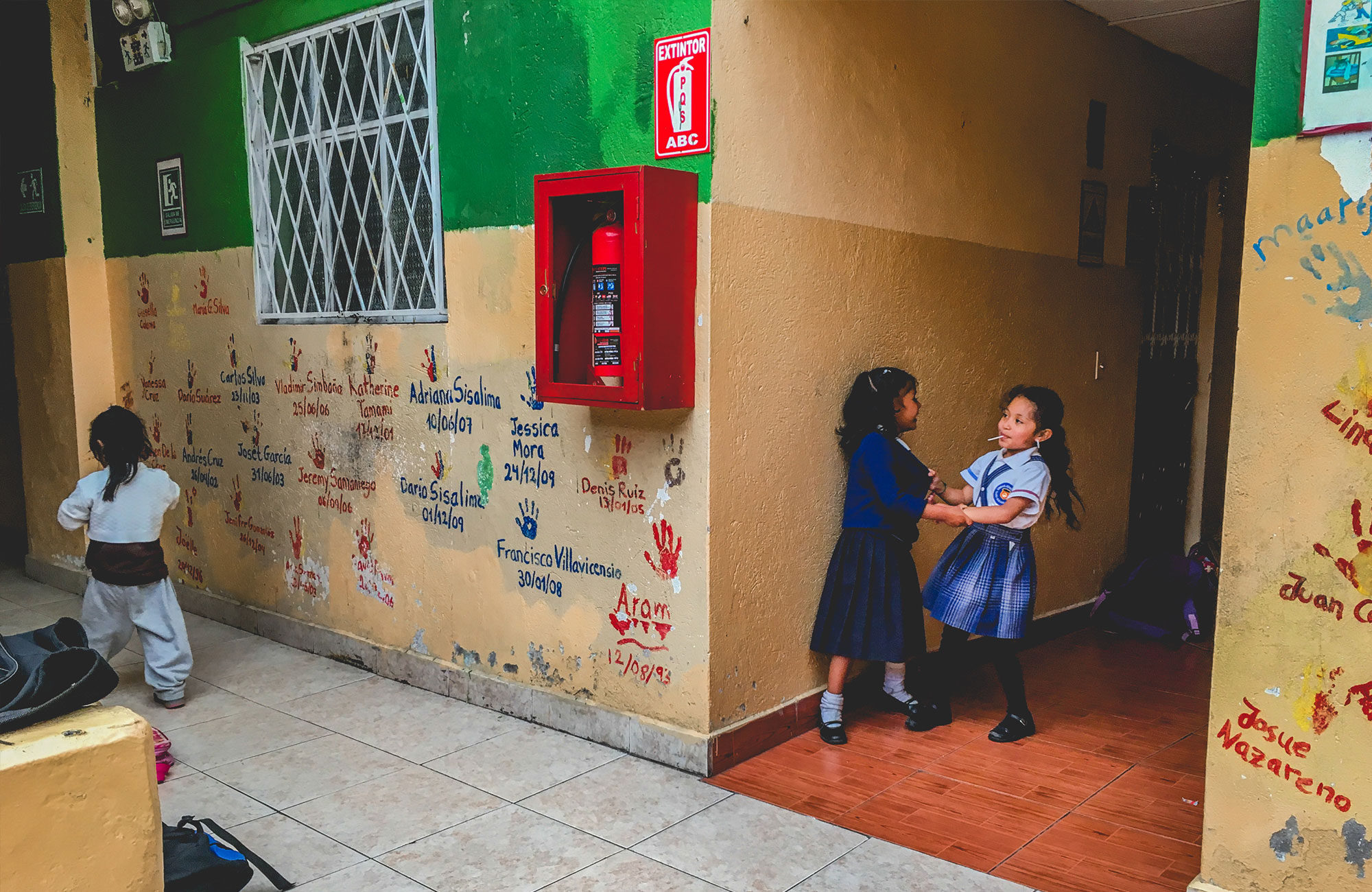 Children playing at Dream Centre Quito, a centre for street children