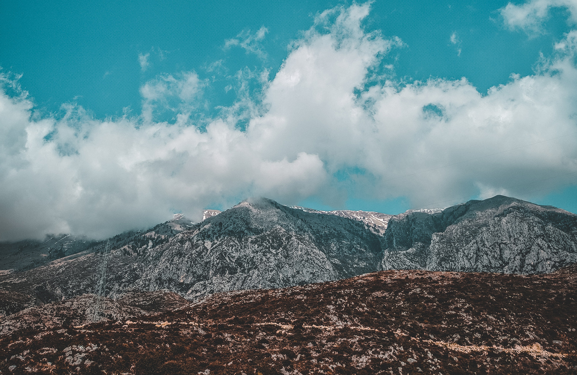 Albania High Mountain Slope
