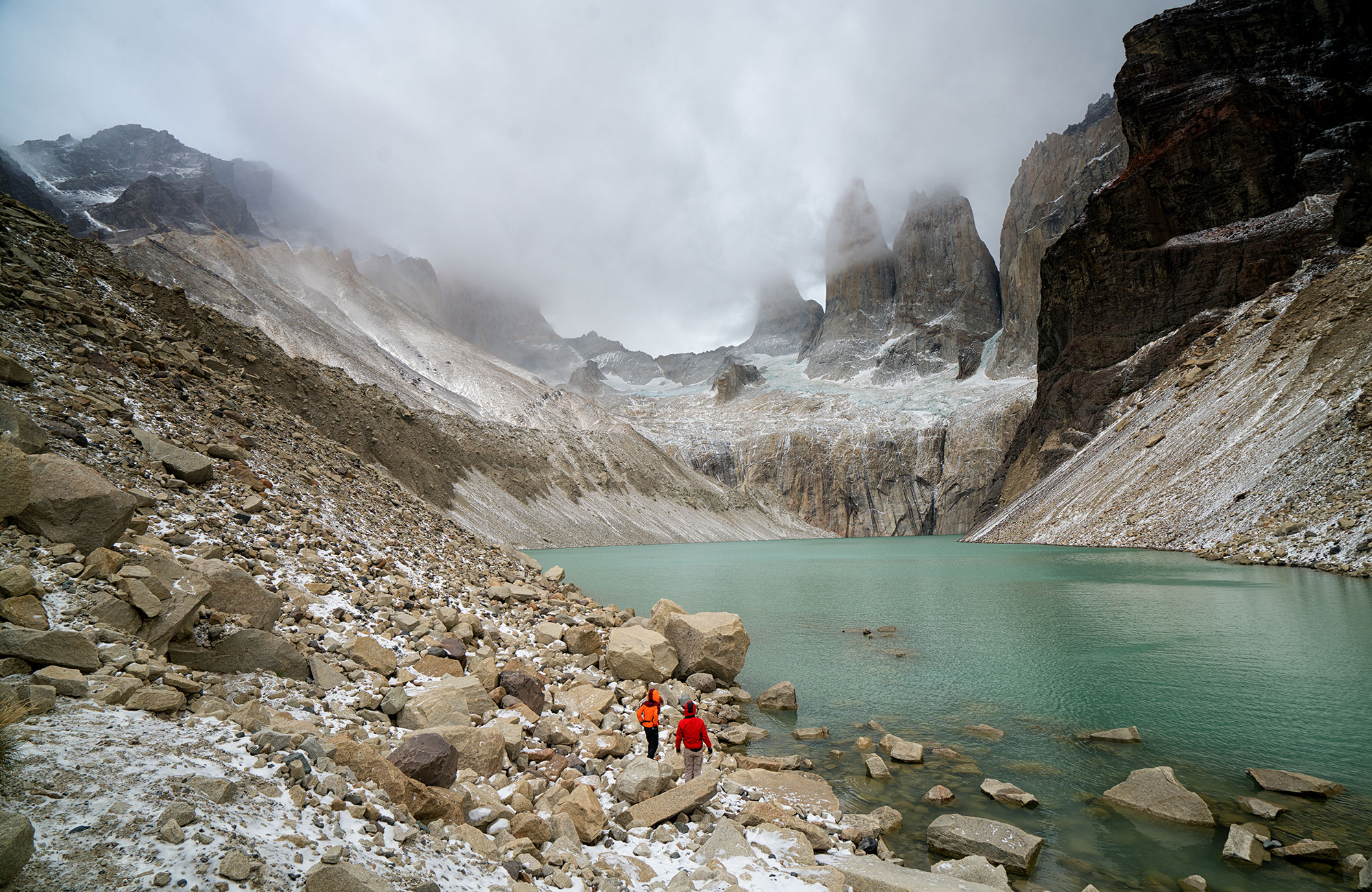 Chile Patagonia Torres Del Paine Np Mountains Walking