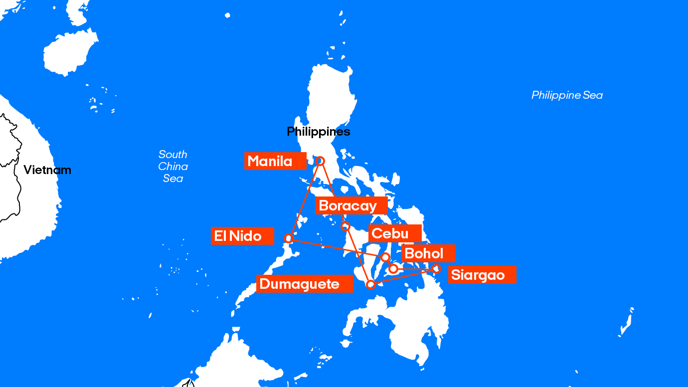 Philippines Map Backpackroute