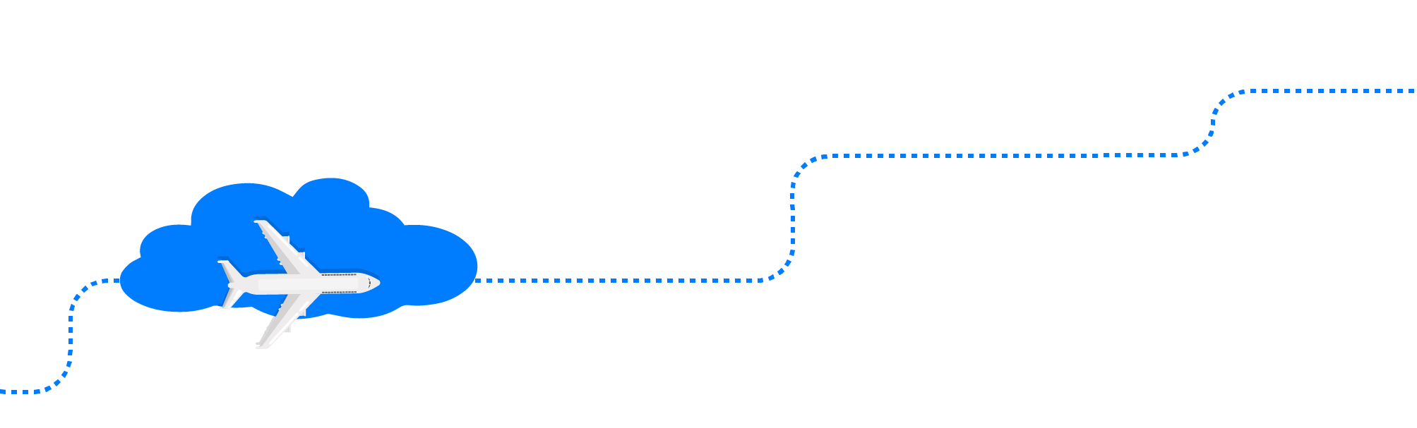 Flight path graphic - KILROY