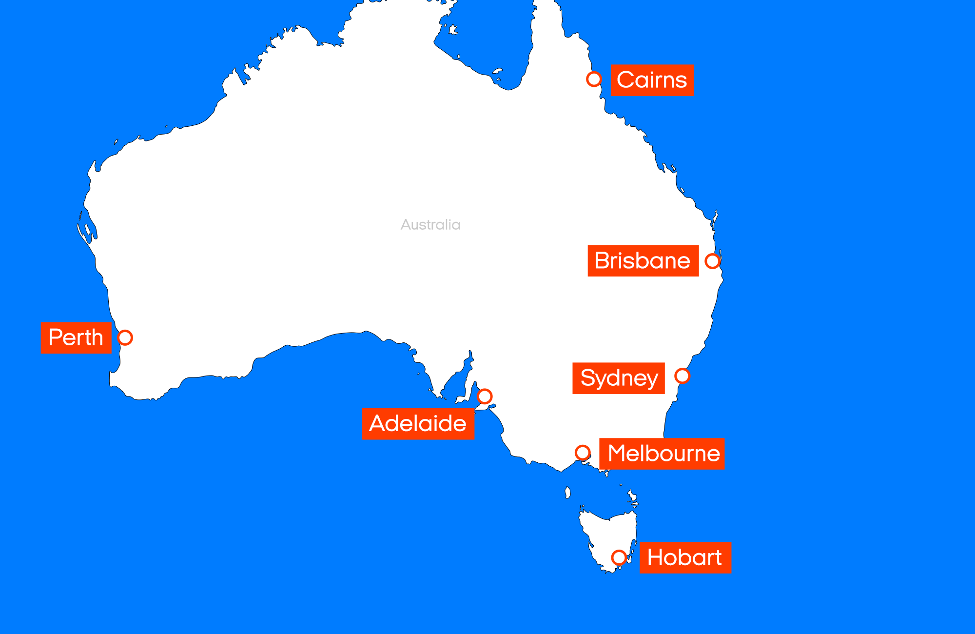 Verhuurlocaties van de Coaster camper in Australië | Camperhuur Australië | KILROY