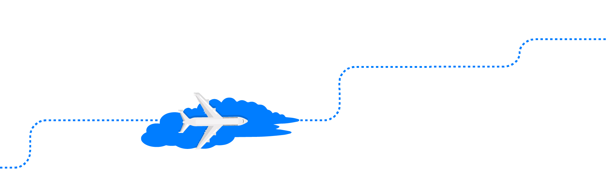 Flight path graphic - KILROY
