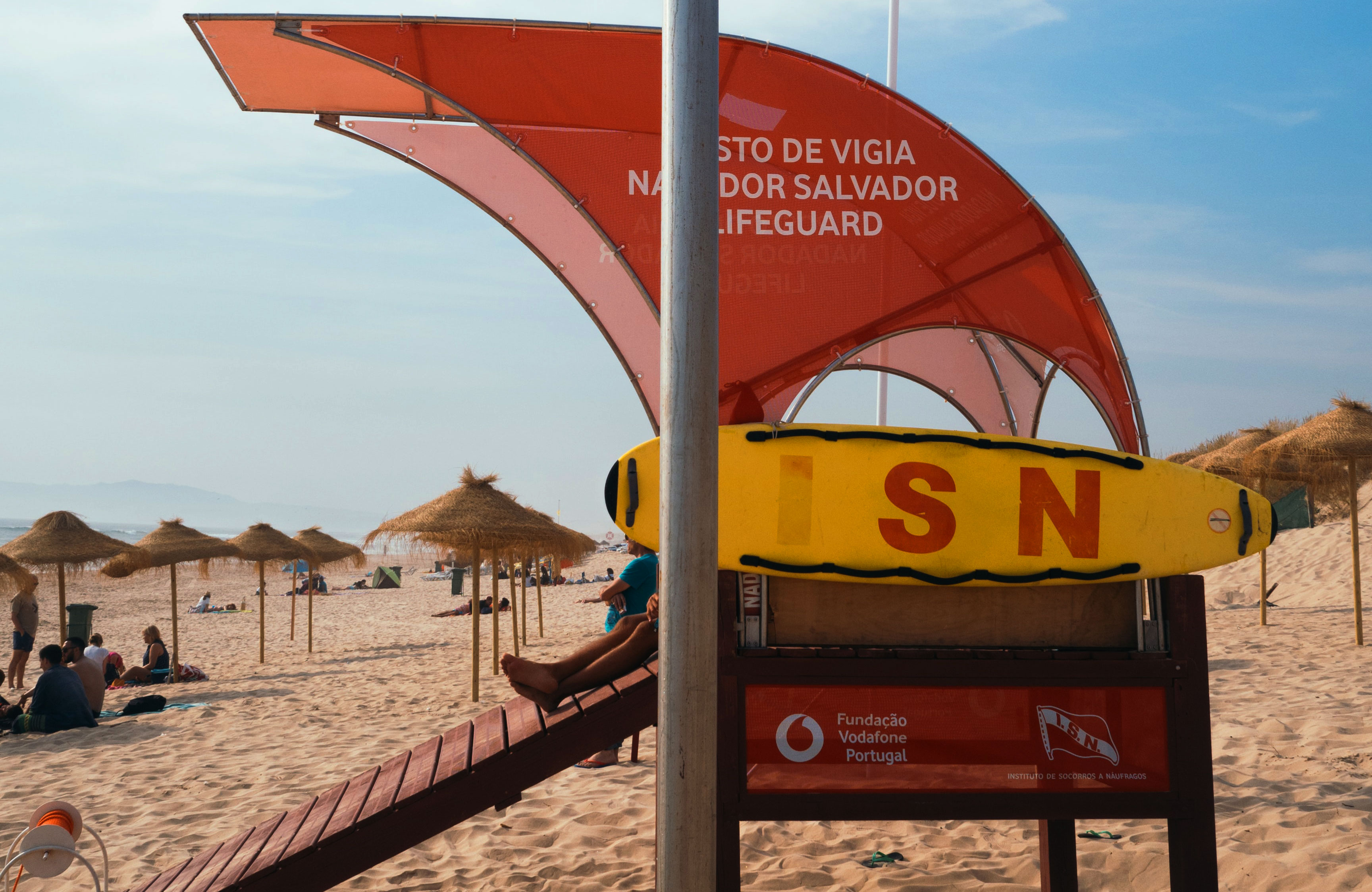 Coastcard Station At A Beach In Costa Rica