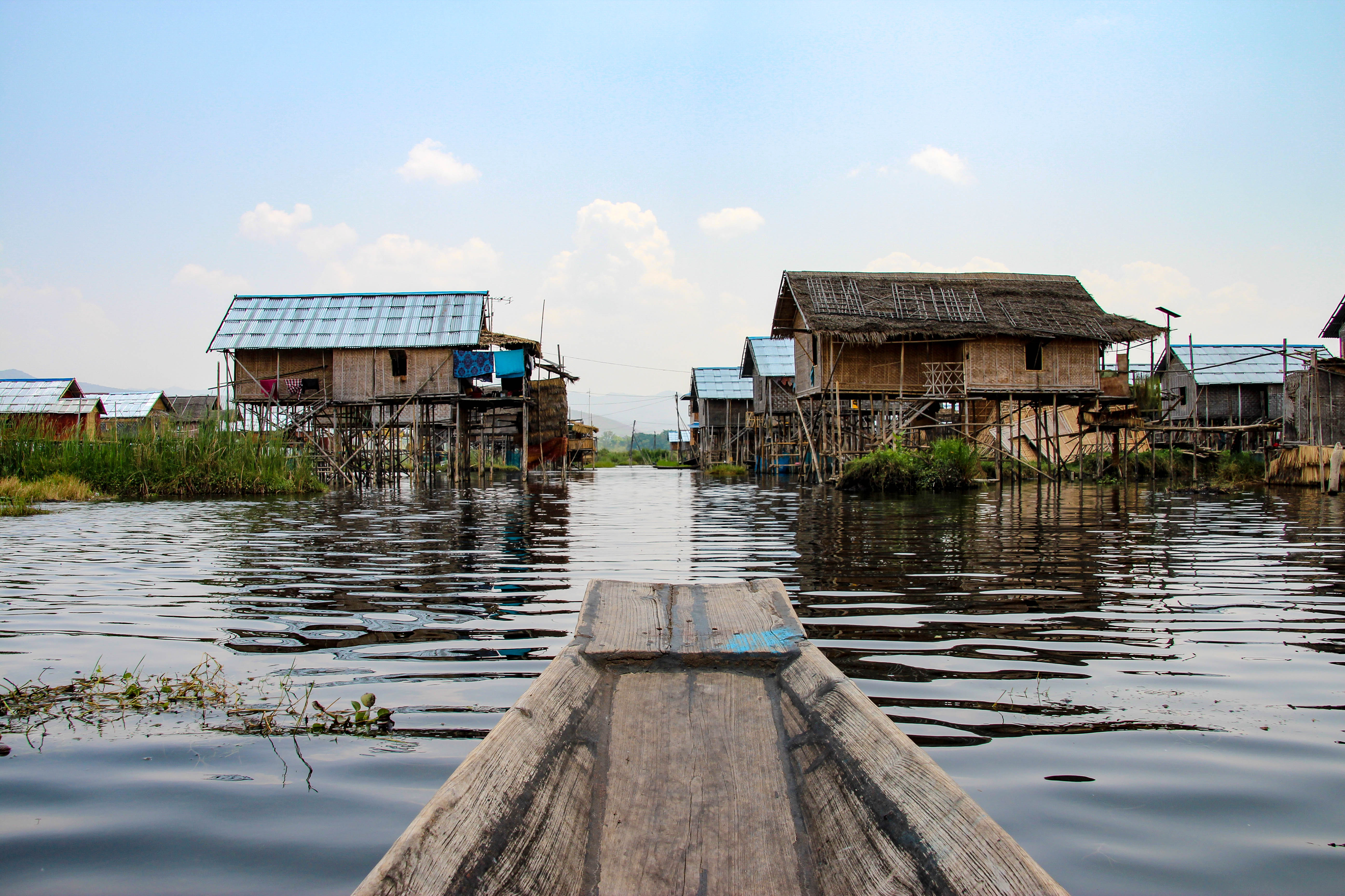 Drijvende markt in de Mekong Delta in Vietnam