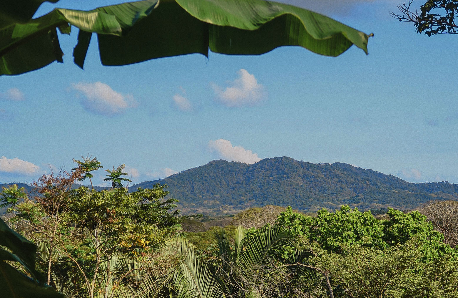 Uitzicht van het Jakera camp in Santa Teresa, Costa Rica