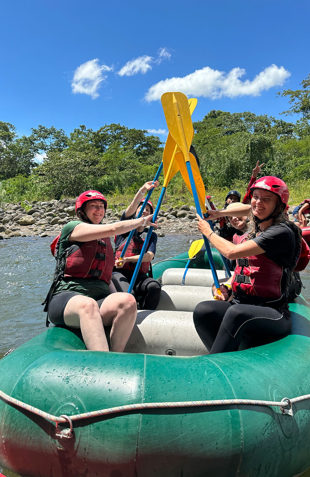 Groep reizigers in Costa Rica
