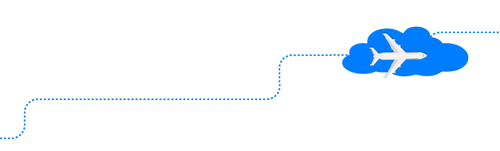 Flight path graphic - KILROY